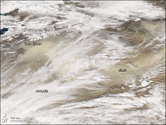 Dust Storm in Taklimakan Desert