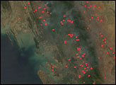 Fires in Myanmar