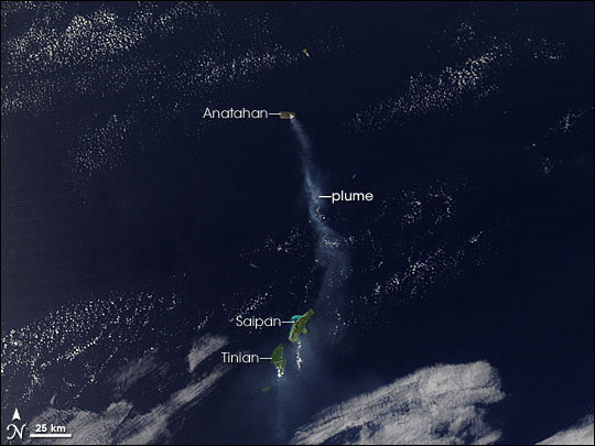 Emissions from Anatahan