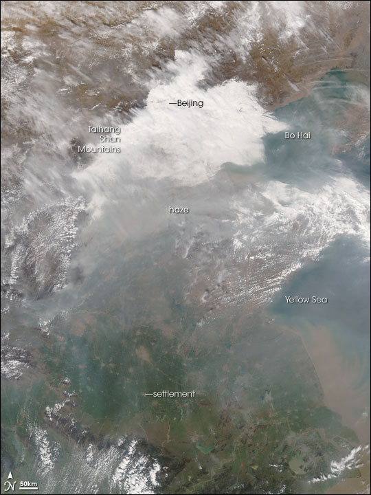 Haze over China