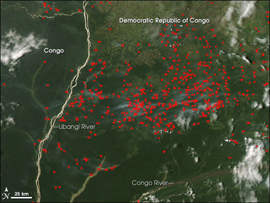 Fires in Democratic Republic of Congo