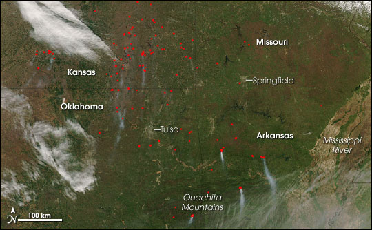 Fires in the Southern Midwest