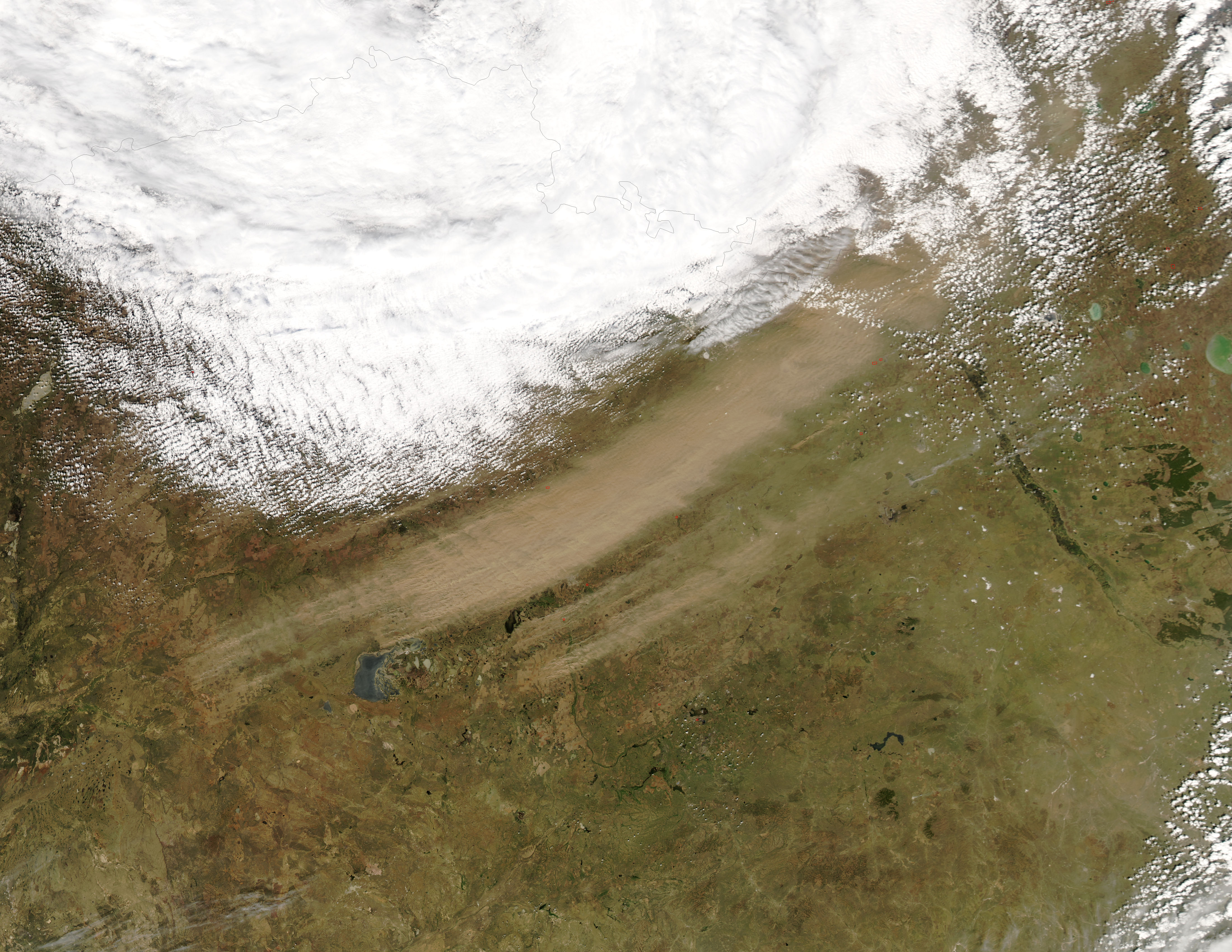 Dust Storm over Kazakhstan - related image preview