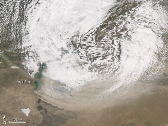 Dust Storm in Central Asia