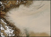 Dust Storm over the Taklimakan Desert