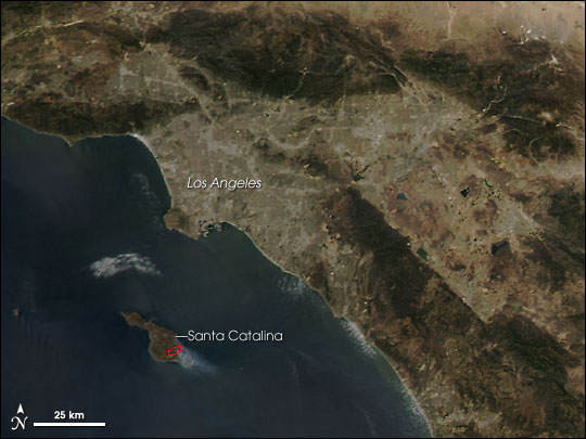 Fire on Santa Catalina Island
