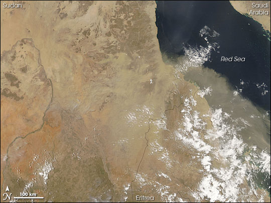 Dust Plume over the Red Sea - related image preview