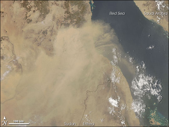 Dust Plume over the Red Sea - related image preview