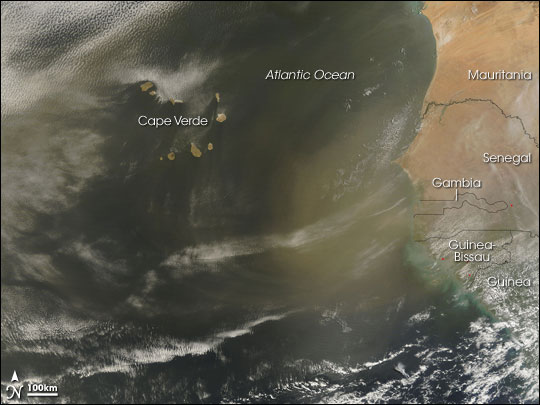 Dust Plume over Cape Verde