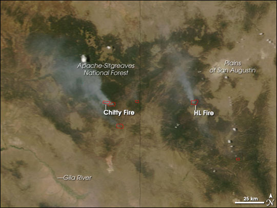 Fires in U.S. Southwest