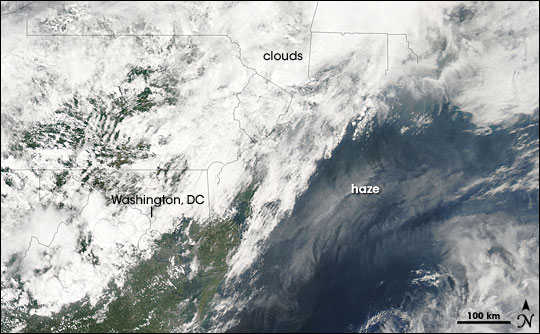 Haze off the U.S. East Coast - related image preview