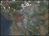 Fires in Southern Europe