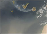 Dust and Smoke off the West Coast of Africa
