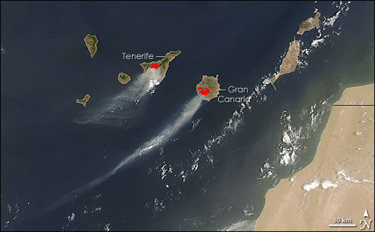 Fires in the Canary Islands