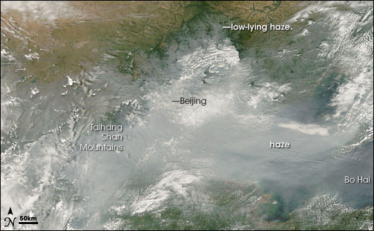 Haze over Beijing