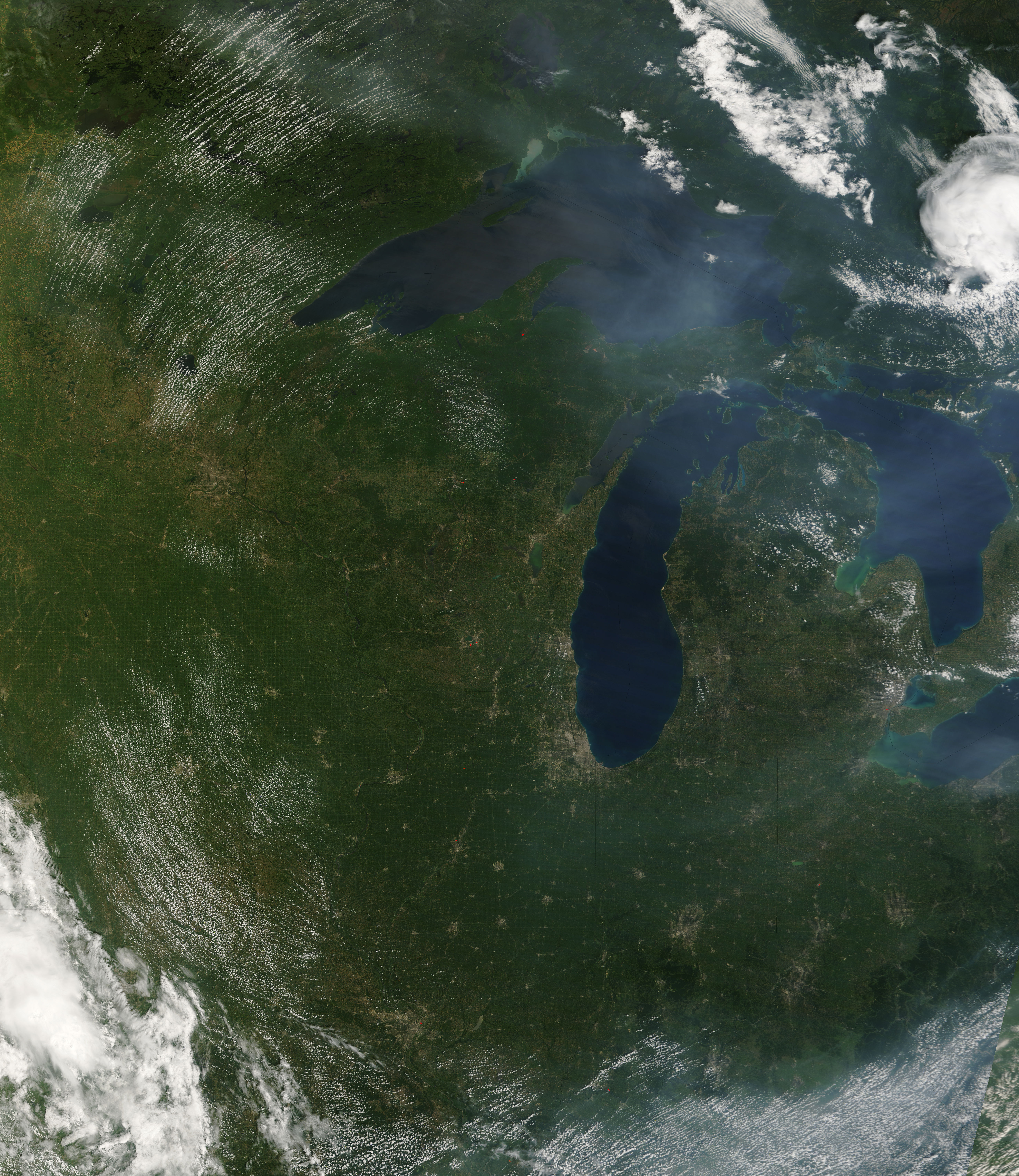 Haze over the Great Lakes - related image preview
