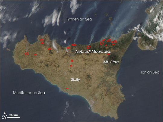 Deadly Fires on Sicily