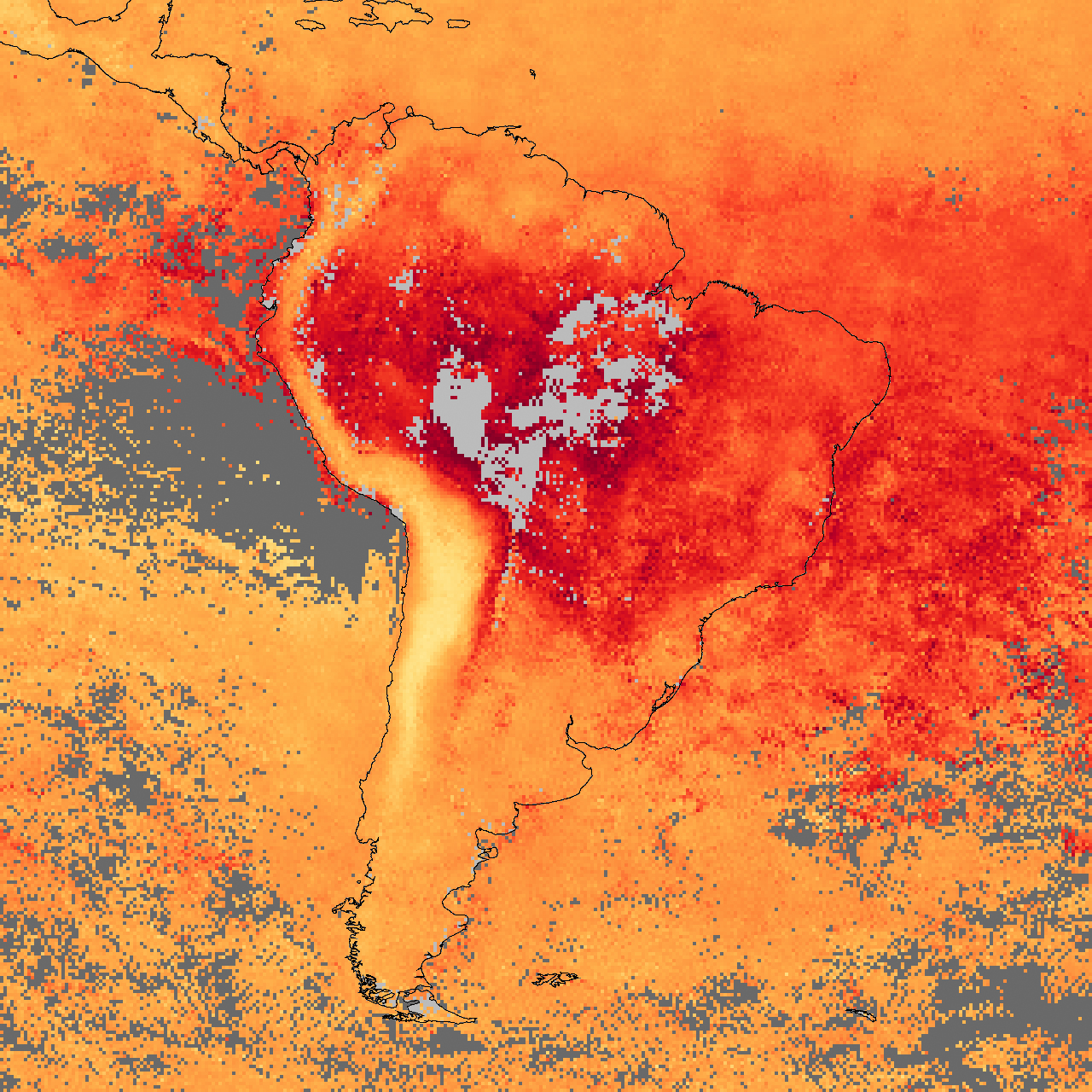 Fires and Thick Smoke over South America - related image preview