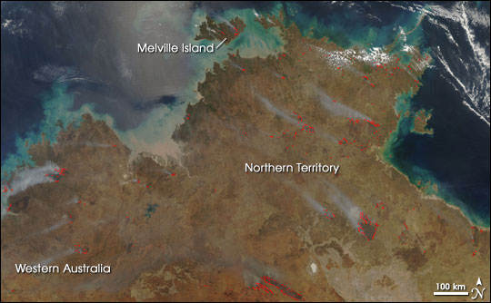 Bushfires in Northern Australia