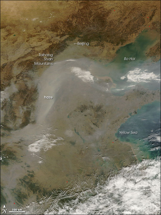 Haze over Eastern China