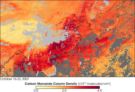 Haze over Eastern China