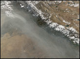 Haze along the Himalayan Front Range