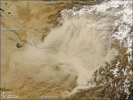 Dust Storm in Southwest Asia