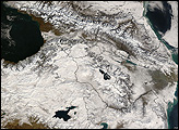 Snow in Southwest Asia