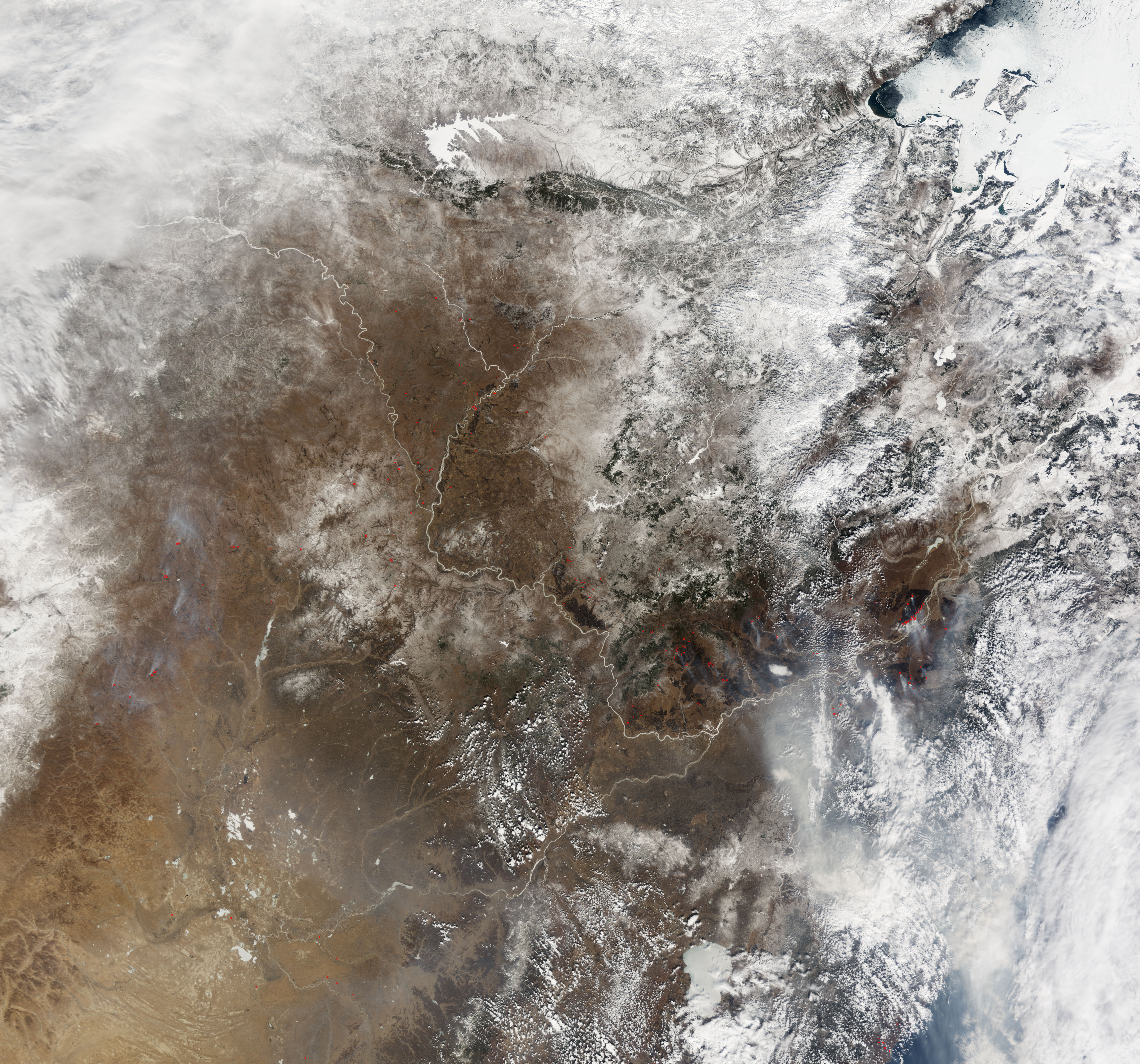 Fires North of Amur River, Russia - related image preview