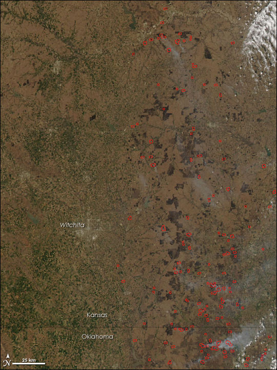 Fires in the Southern Plains