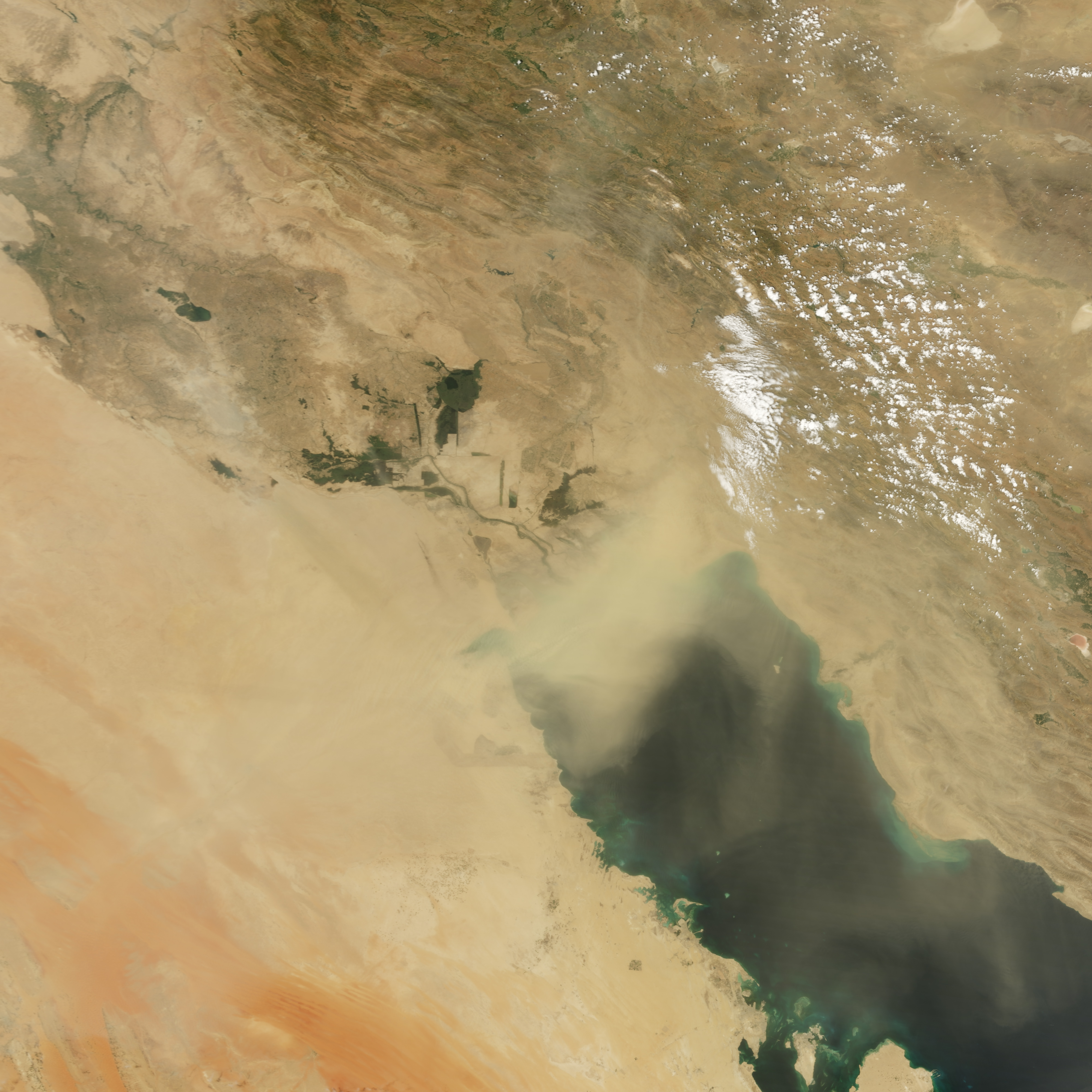 Dust over the Persian Gulf - related image preview