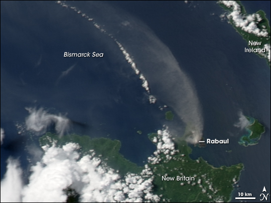 Activity on Rabaul Volcano, New Britain