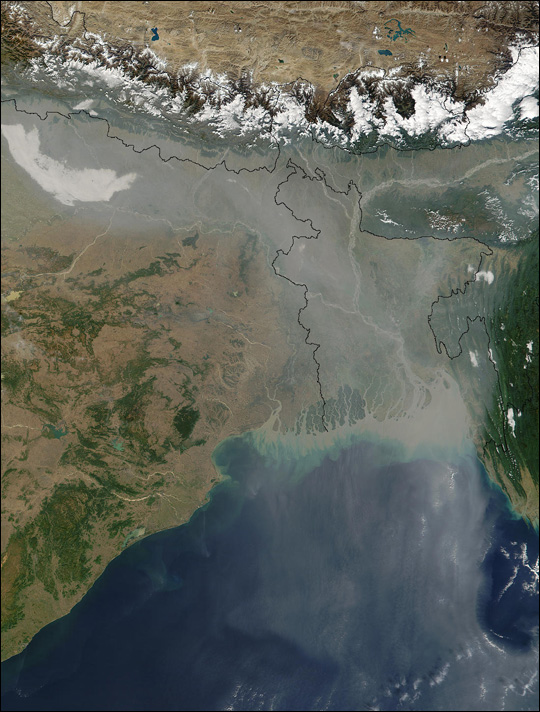 Thick Haze Over Northern India
