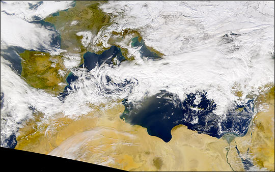 Winter Storm Sweeps Across Europe