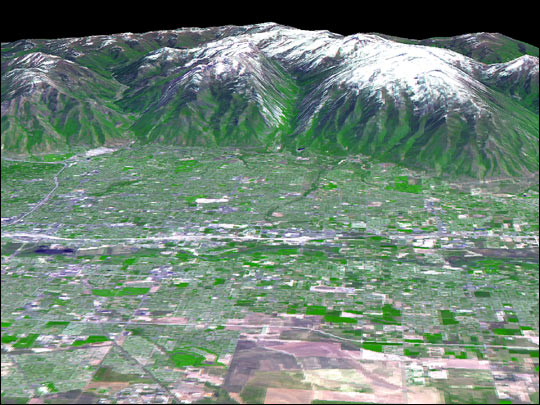 Salt Lake City, Utah, Perspective View