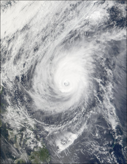 Typhoon Mitag Northeast of the Philippines