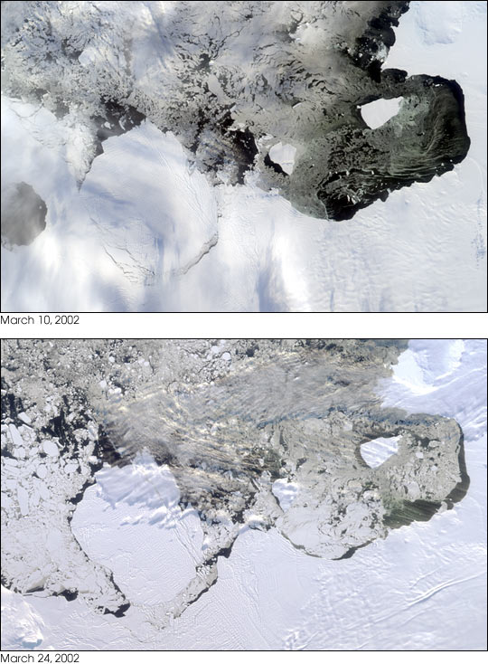Icebergs Adrift in the Amundsen Sea