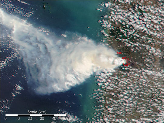 Large Wildfire in Southern Vietnam - related image preview