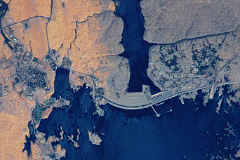 Aswan High Dam in 6-meter Resolution from the International Space Station - related image preview