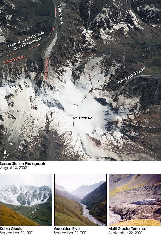Mount Kazbek, Caucasus, Russia