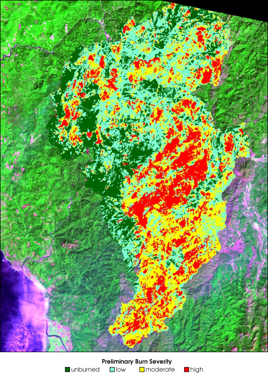 Burn Severity for Oregon&rsquo;s Biscuit Fire