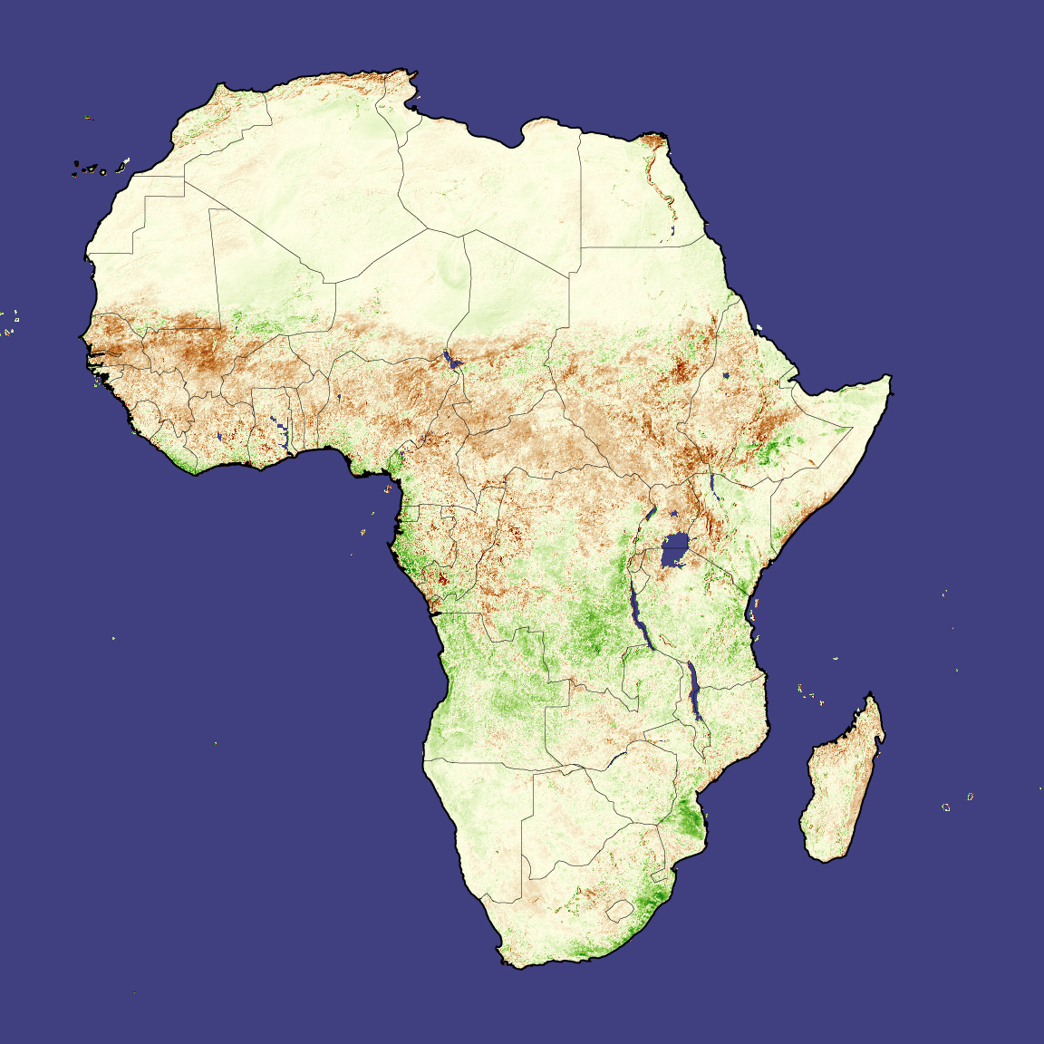 Africa Drought Map