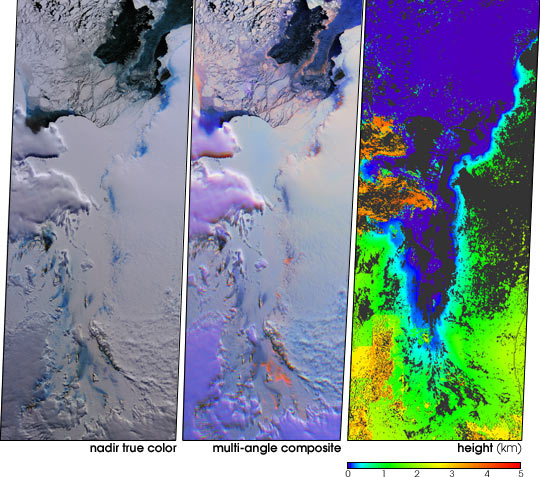 Clouds and Ice of East Antarctica