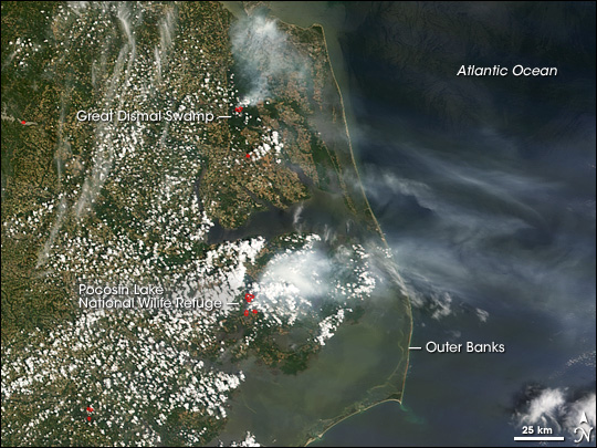 great dismal swamp wildfire