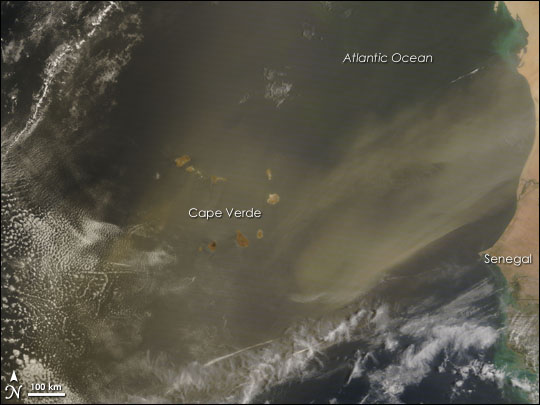 Dust Storm off West Africa