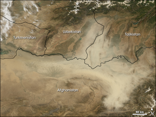 Dust Storm in Northeastern Afghanistan