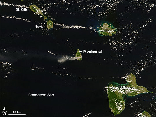 Activity on Soufriere Hills Volcano