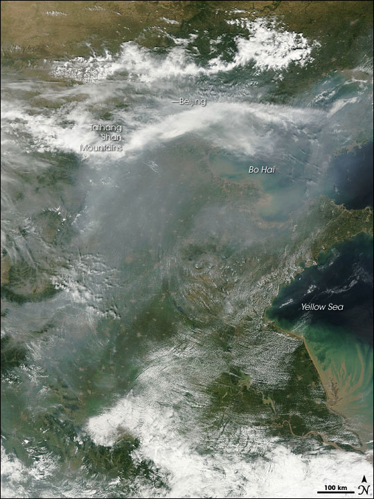 Haze over Eastern China