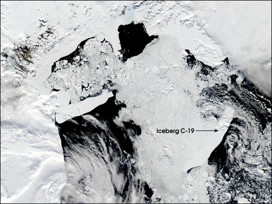 Iceberg C-19 in the Ross Sea, Antarctica