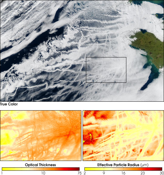 Ship Tracks off Europe’s Atlantic Coast